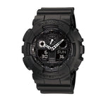 Black Casio G-Shock watch on a white background