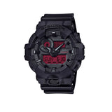 Casio G‑Shock GA700BBR‑1A Men’s Watch – Black & Red LCD, Shock Resistant, 200M Water Resistant