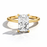 2Ct Lab Grown 14KT Radiant Solitaire Engagement Ring