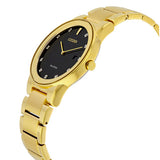 Citizen AU1062-56G Axiom – Men’s Eco-Drive Gold-Tone Black Dial Diamond Accent Stainless Steel Watch