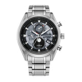 Citizen BY1010-57H Tsuki-yomi A-T – Men’s Super Titanium Eco-Drive Grey Dial Radio-Controlled Moonphase World Time Watch