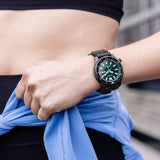 Citizen Promaster Diver NY0155-07X – Automatic Stainless Steel Case, Green Dial, Black Rubber Strap, 200M ISO-Certified Dive Watch