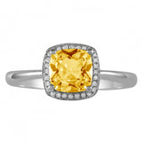 November Birthstone Diamond Ring