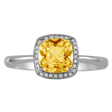 November Birthstone Diamond Ring