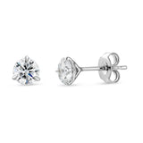 1  Carat Lab Diamond 14kw Martini Stud Woman's Earrings