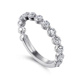 Gabriel & Co. “Devinne” 14K White Gold Single Prong Diamond Anniversary Band – AN15749W44JJ