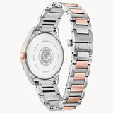 Citizen Eco-Drive Arezzo EM0876-51D – Two-Tone Stainless Steel Bracelet, White Mother-of-Pearl Dial with Diamond Accents Ladies’ Watch