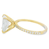 2CT Emerald Lab Grown Diamond Engagement Ring