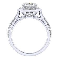 Gabriel & Co. ER026B4ADW44JJ – 14K White Gold Round Diamond Engagement Ring (Setting Only)