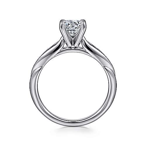 Gabriel & Co. Quinn ER11749R3W44JJ – 14K White Gold Round Diamond Engagement Ring