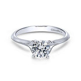 Gabriel & Co. Ellis ER11832R3W4JJJ – 14K White Gold Round Diamond Engagement Ring