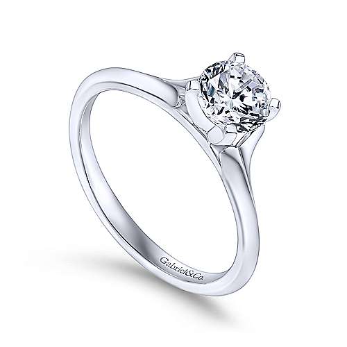 Gabriel & Co. Ellis ER11832R3W4JJJ – 14K White Gold Round Diamond Engagement Ring