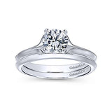 Gabriel & Co. Ellis ER11832R3W4JJJ – 14K White Gold Round Diamond Engagement Ring