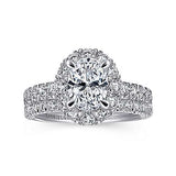 Gabriel & Co. Sutton ER12647O4W44JJ – 14K White Gold Oval Halo Diamond Engagement Ring
