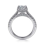 Gabriel & Co. Farrah ER13850R4W44JJ – 14K White Gold Round Diamond Engagement Ring
