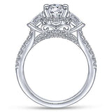 Gabriel & Co. Marietta ER14401O4W44JJ – 14K White Gold Oval Diamond Engagement Ring