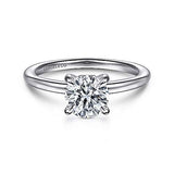 Gabriel & Co. Ali ER14684R4W4JJJ – 14K White Gold Round Diamond Solitaire Engagement Ring