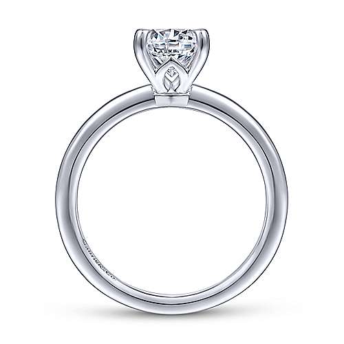 Gabriel & Co. Ali ER14684R4W4JJJ – 14K White Gold Round Diamond Solitaire Engagement Ring
