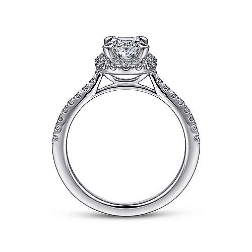 Gabriel & Co. Idina ER14725O4W44JJ – 14K White Gold Oval Halo Diamond Engagement Ring