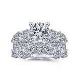 Gabriel & Co. ER14732R6W44JJ Artesia – 14K White Gold Round Diamond Engagement Ring