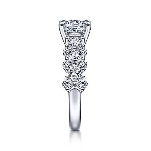 Gabriel & Co. ER14732R6W44JJ Artesia – 14K White Gold Round Diamond Engagement Ring