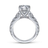 Gabriel & Co. Brayden ER14892R8W44JJ – 14K White Gold Round Diamond Engagement Ring