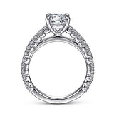 Gabriel & Co. R15269R4W44JJ Silva – 14K White Gold Round Diamond Engagement Ring