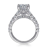 Gabriel & Co. ER15344R8W83JJ Winslet – 18K White Gold Round Diamond Engagement Ring