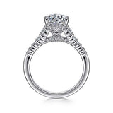 Gabriel & Co. R15345R6W83JJ Wiley – 18K White Gold Round Diamond Engagement Ring