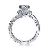Gabriel & Co. ER15359R4W44JJ Zabana – 14K White Gold Bypass Round Diamond Engagement Ring