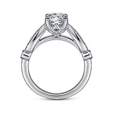 Gabriel & Co. ER15604R4W44JJ Joeli – 14K White Gold Round Diamond Engagement Ring