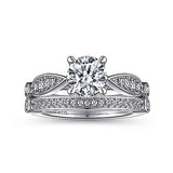 Gabriel & Co. ER15604R4W44JJ Joeli – 14K White Gold Round Diamond Engagement Ring
