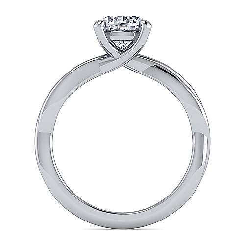 Gabriel & Co. Lisa ER15928R4W4JJJ – 14K White Gold Round Diamond Engagement Ring