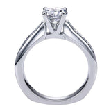 Gabriel & Co. ER3962W44JJ 14K White Gold Round Diamond Channel-Set Engagement Ring – Anderson Collection