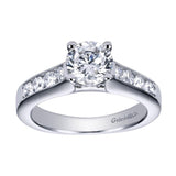 Gabriel & Co. ER3962W44JJ 14K White Gold Round Diamond Channel-Set Engagement Ring – Anderson Collection