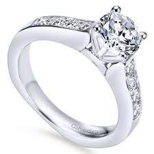 Gabriel & Co. ER3962W44JJ – 14K White Gold Channel-Set Diamond Engagement Ring Setting (0.48 ct)