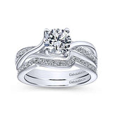 Gabriel & Co. Aleesa ER6360W44JJ – 14K White Gold Round Bypass Diamond Engagement Ring