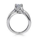 Gabriel & Co. Aleesa ER6360W44JJ – 14K White Gold Round Bypass Diamond Engagement Ring