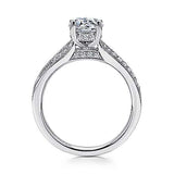 Gabriel & Co. ER6389W44JJ 14K White Gold Split-Shank Diamond Engagement Ring