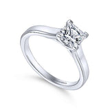 Gabriel & Co. Enid ER6575W4JJJ – 14K White Gold Princess Cut Diamond Engagement Ring
