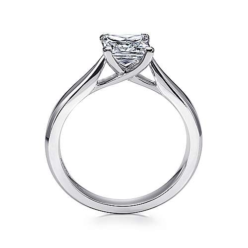 Gabriel & Co. Jamie ER6596W4JJJ – 14K White Gold Princess Cut Diamond Engagement Ring