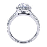 Gabriel & Co. ER6710W44JJ – 14K White Gold Contemporary Diamond Engagement Ring