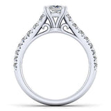 Gabriel & Co. ER8259C4W44JJ 14K White Gold Contemporary Straight Diamond Engagement Ring