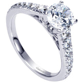 Gabriel & Co. Bridget ER8259W44JJ – 14K White Gold Round Diamond Engagement Ring