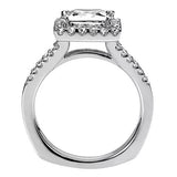 Gabriel & Co. ER8960W44JJ – 14K White Gold Round Halo Diamond Engagement Ring Setting (0.25 ct)