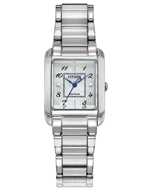 Citizen Eco-Drive L Bianca EW5600-52D – Stainless Steel Bracelet, White Mother-of-Pearl Dial Ladies’ Watch