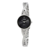 Citizen Eco-Drive Silhouette EX1420-50E – Stainless Steel Bangle Bracelet, Black Dial Ladies’ Watch