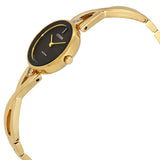 Citizen Eco-Drive Axiom EX1422-54E – Gold-Tone Stainless Steel Bangle Bracelet, Black Dial Ladies’ Watch