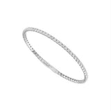 IDD 14K White Gold Diamond Flexi-Bangle – 2.75 CTW