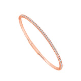 IDD USA LLC – FSBG5036S8P 14K Rose Gold Eternity Flexible Diamond Bangle Bracelet, 1 3/8cttw